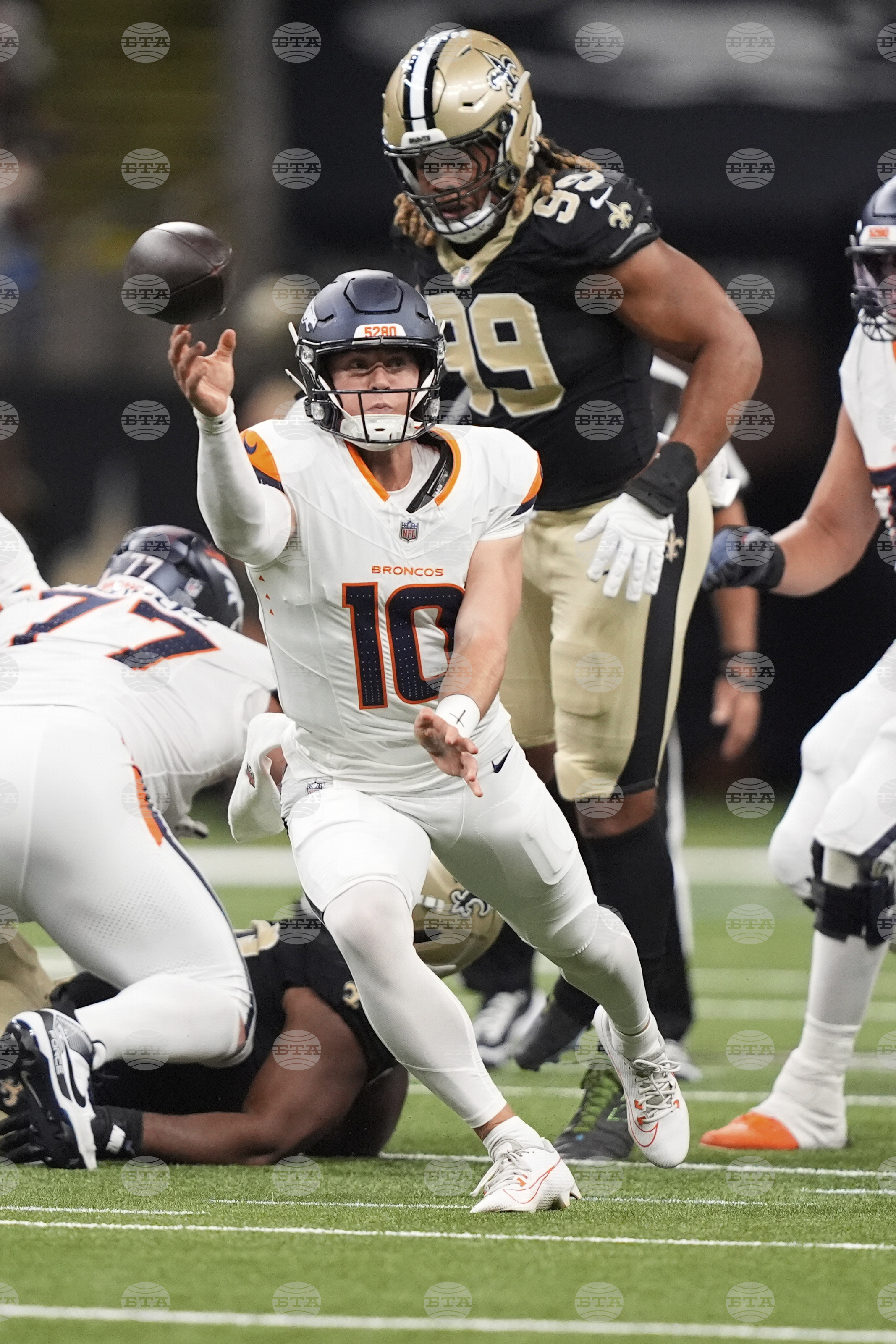 Broncos Saints Football