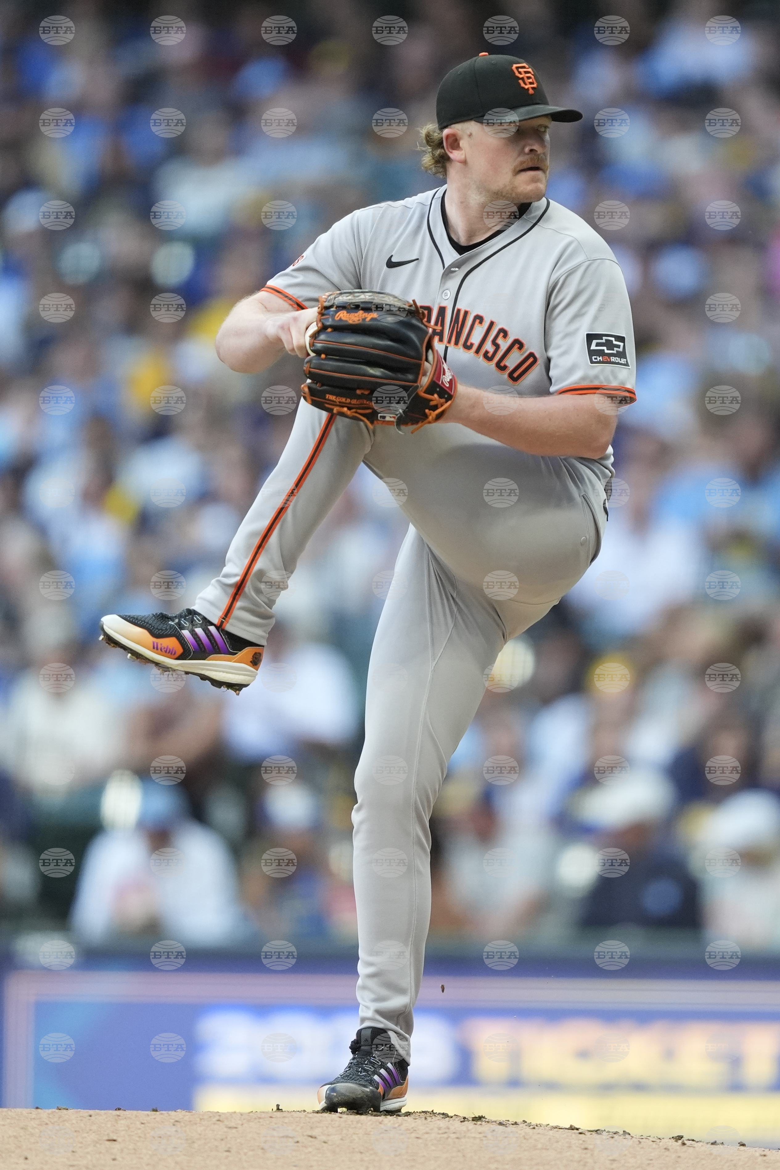 Giants Brewers Baseball
