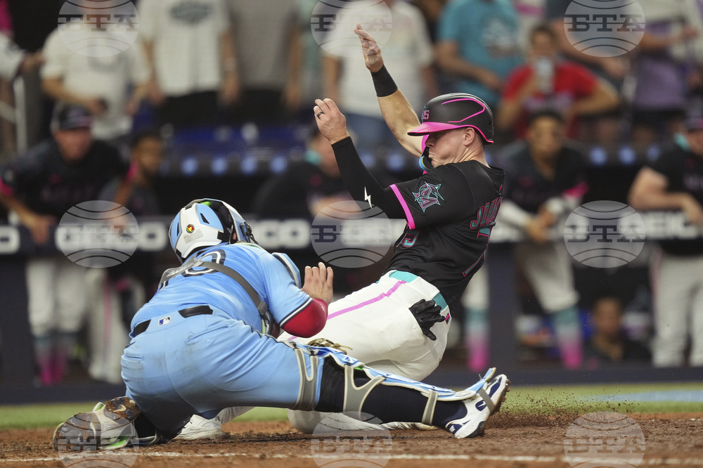 Blue Jays Marlins Baseball