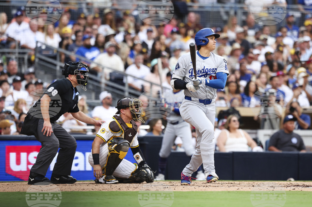 Dodgers Padres Baseball
