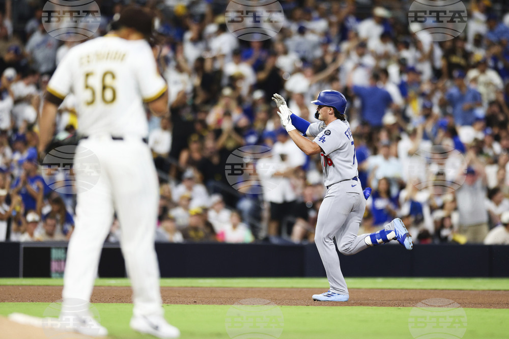 Dodgers Padres Baseball