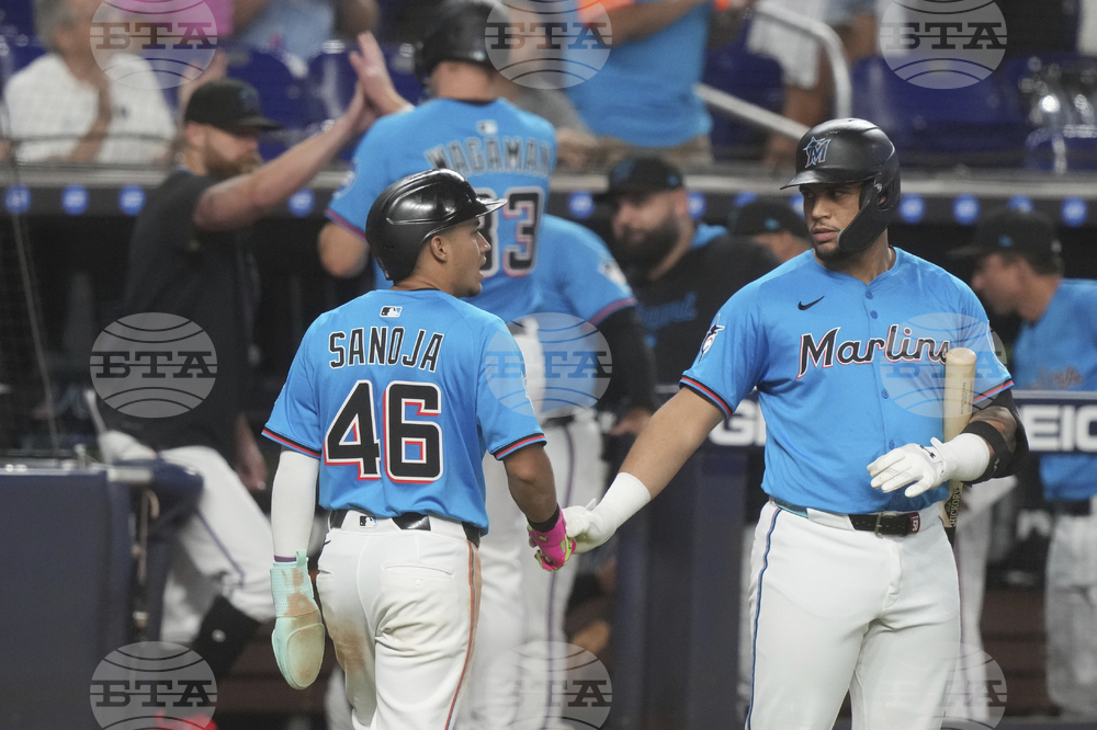 Blue Jays Marlins Baseball