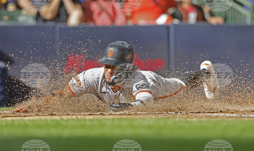 APTOPIX Giants Brewers Baseball