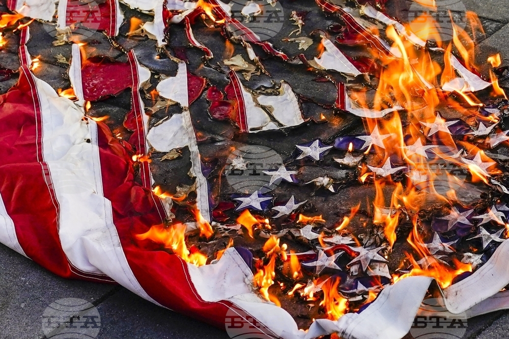 Trump Flag Burning