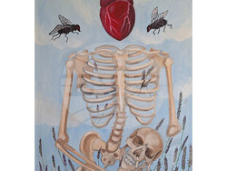 Марина Пъшева показва в изложба, че „Всички сме равни пред страха“. Снимка: Организаторите на изложбата