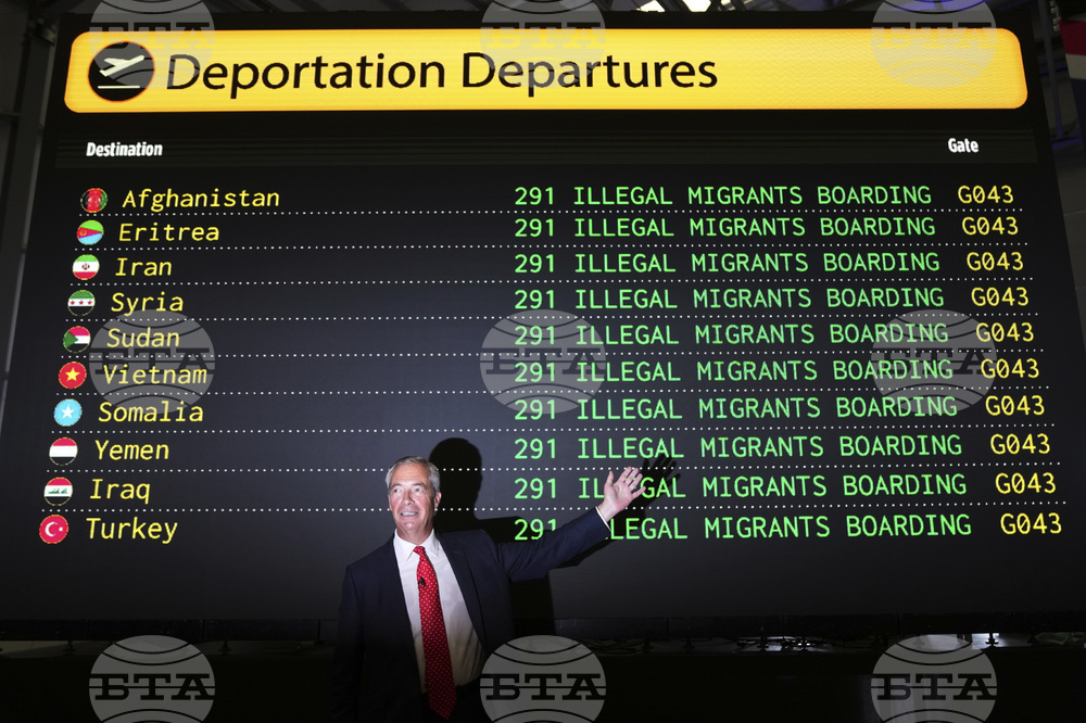 APTOPIX Britain Migration Farage