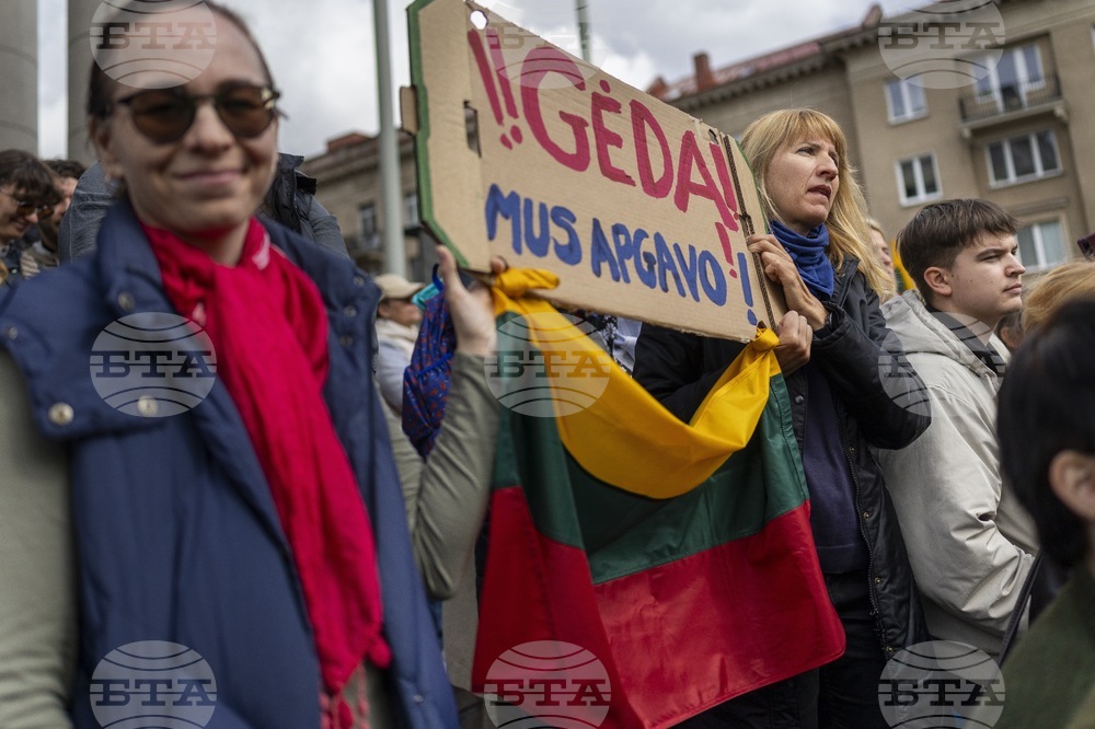 Lithuania Politics Protest