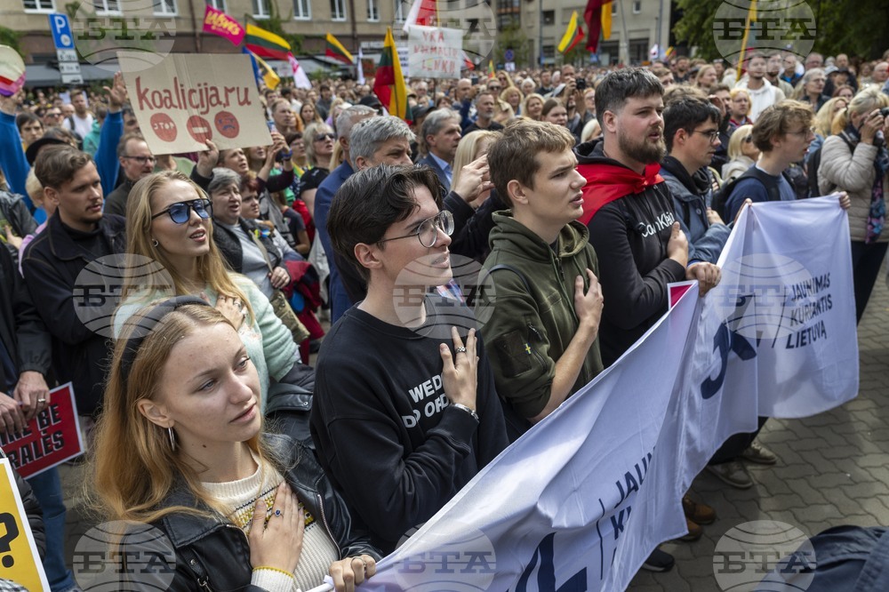 Lithuania Politics Protest