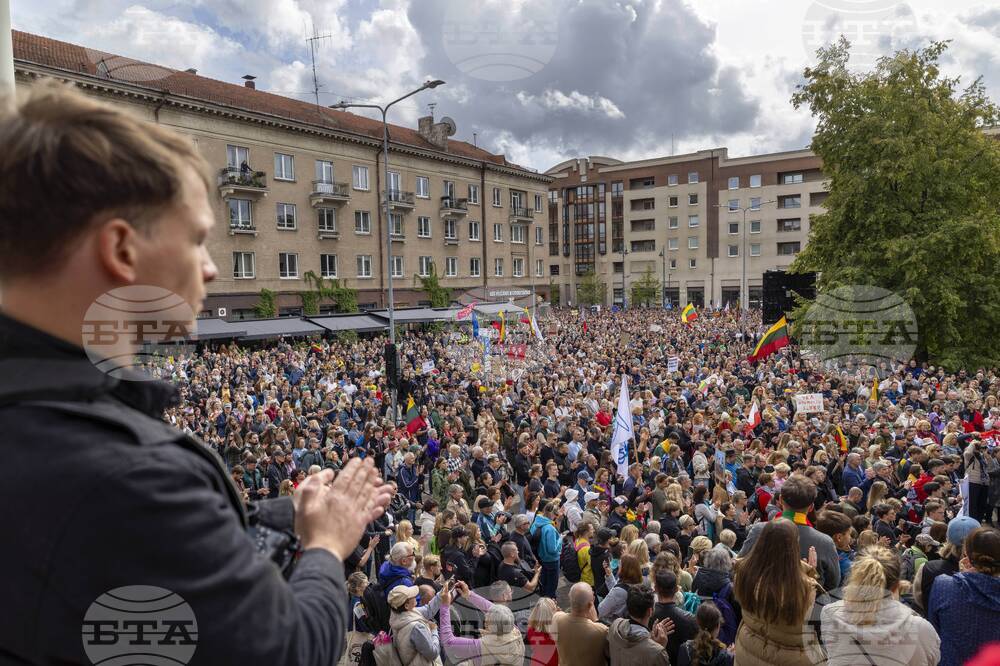 Lithuania Politics Protest