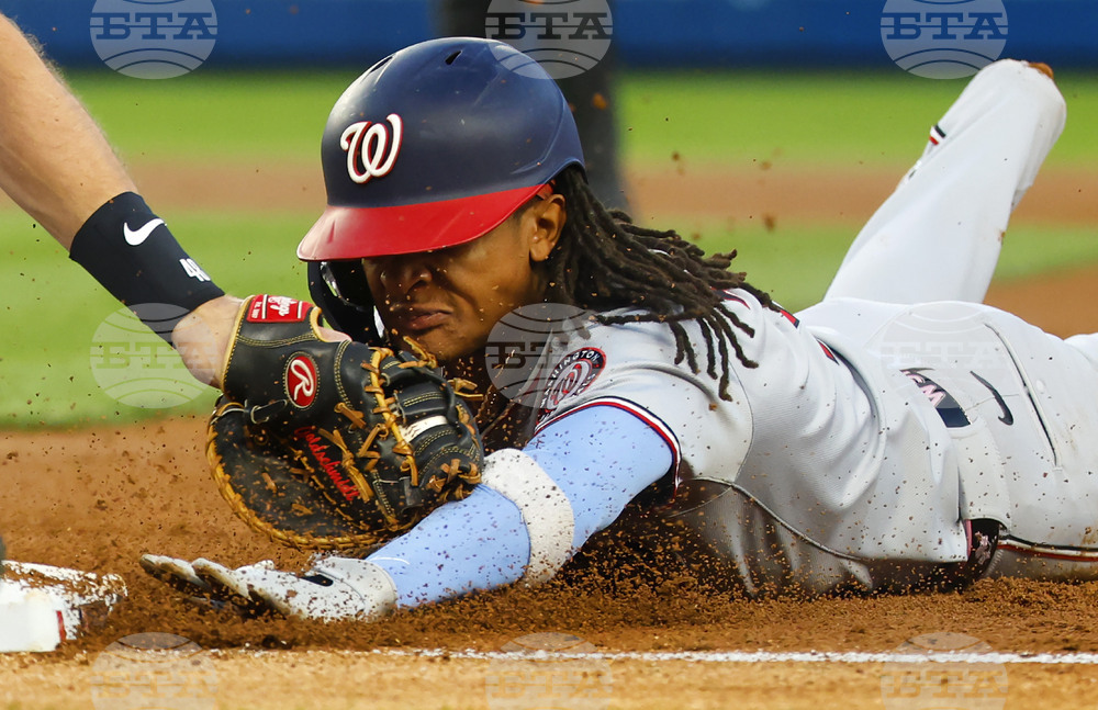 APTOPIX Nationals Yankees Baseball