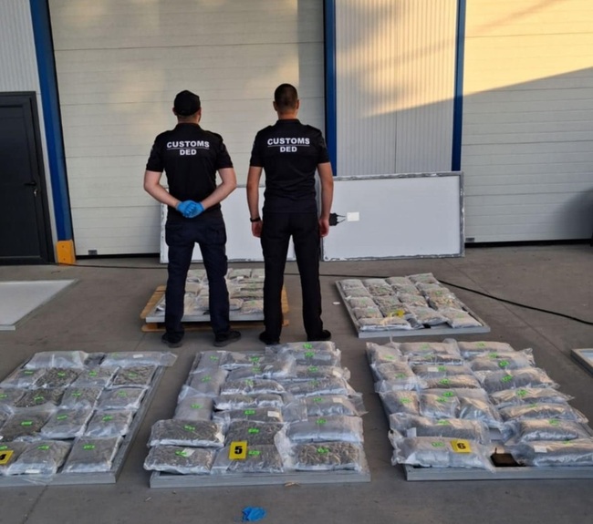 Близо 50 килограма марихуана в соларни панели са открили митническите служители от Митница Варна