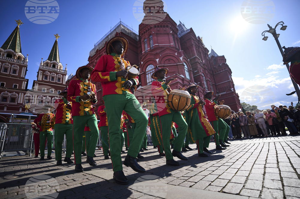 Russia Spasskaya Tower Military Festival