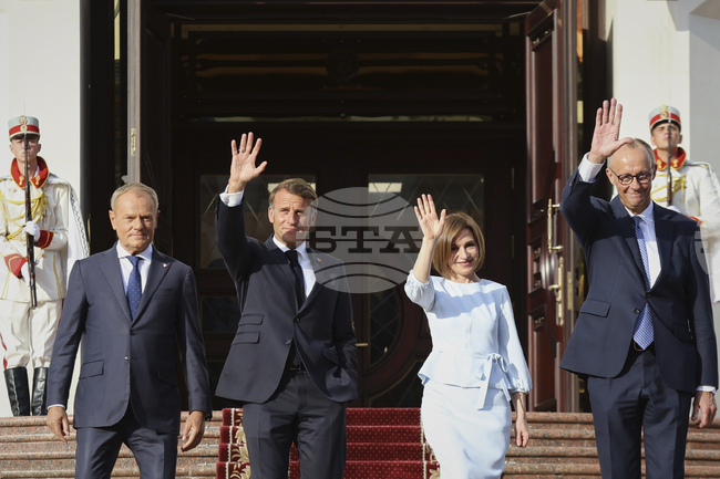 Лидерите на Германия, Франция и Полша изказаха подкрепата си за Молдова по време на посещение в Кишинев