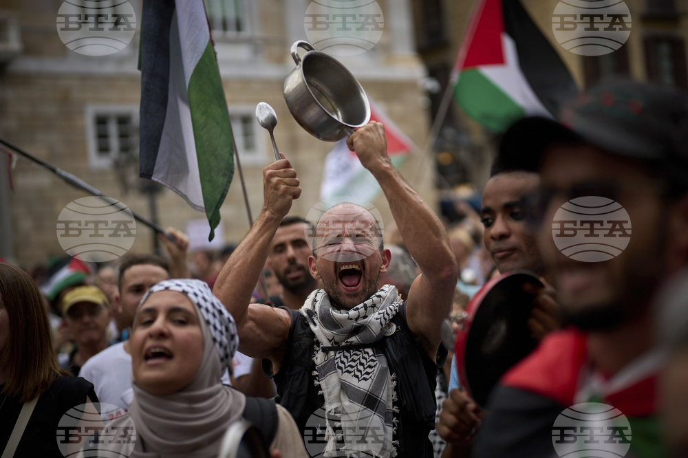 Spain Israel Palestinians Protest