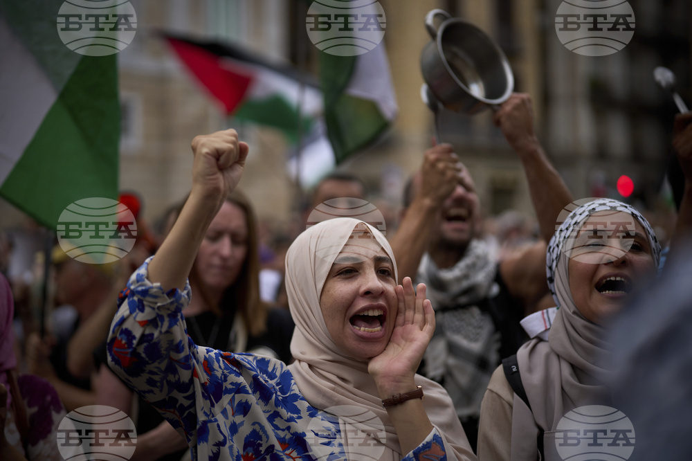 Spain Israel Palestinians Protest