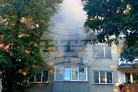 Пожар - квартал "Стрелбище"