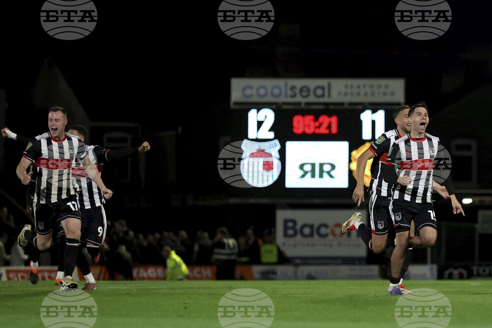 APTOPIX Britain Soccer League Cup