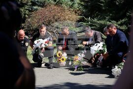 Бургас - полицаи - възпоменателна церемония