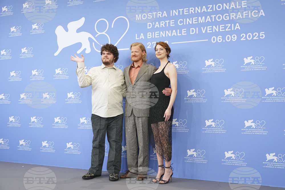Italy Venice Film Festival Bugonia Photo Call