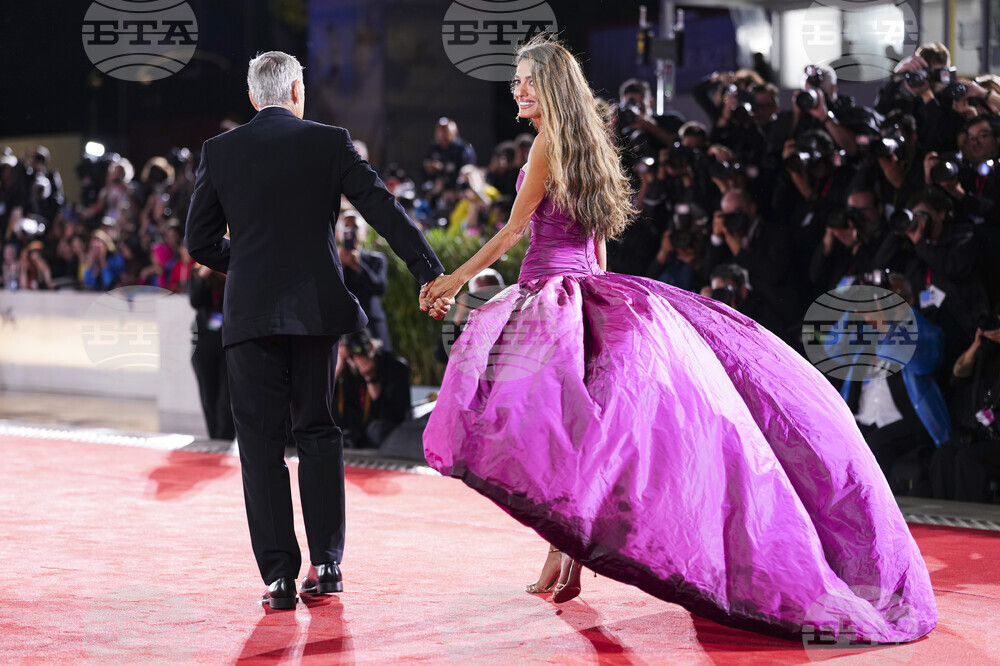 Italy Venice Film Festival Jay Kelly Red Carpet