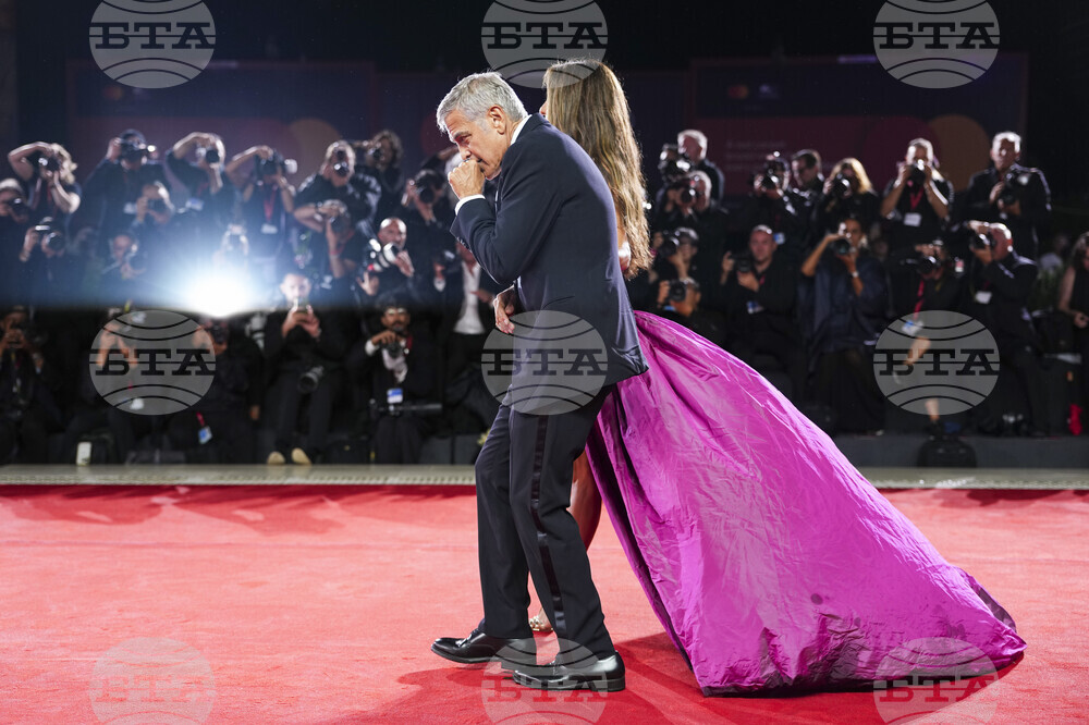 Italy Venice Film Festival Jay Kelly Red Carpet