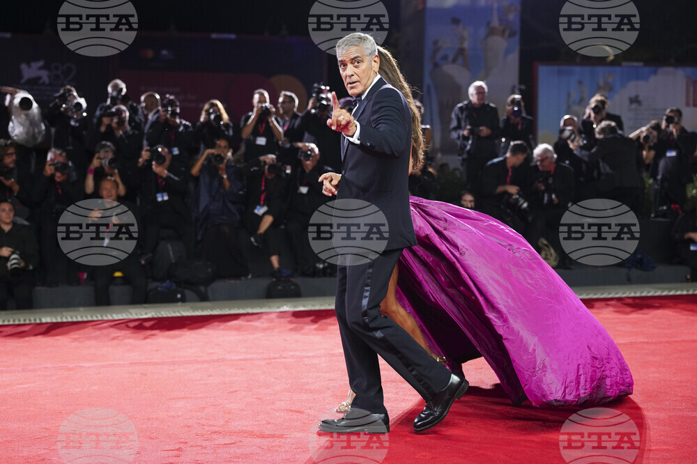 Italy Venice Film Festival Jay Kelly Red Carpet
