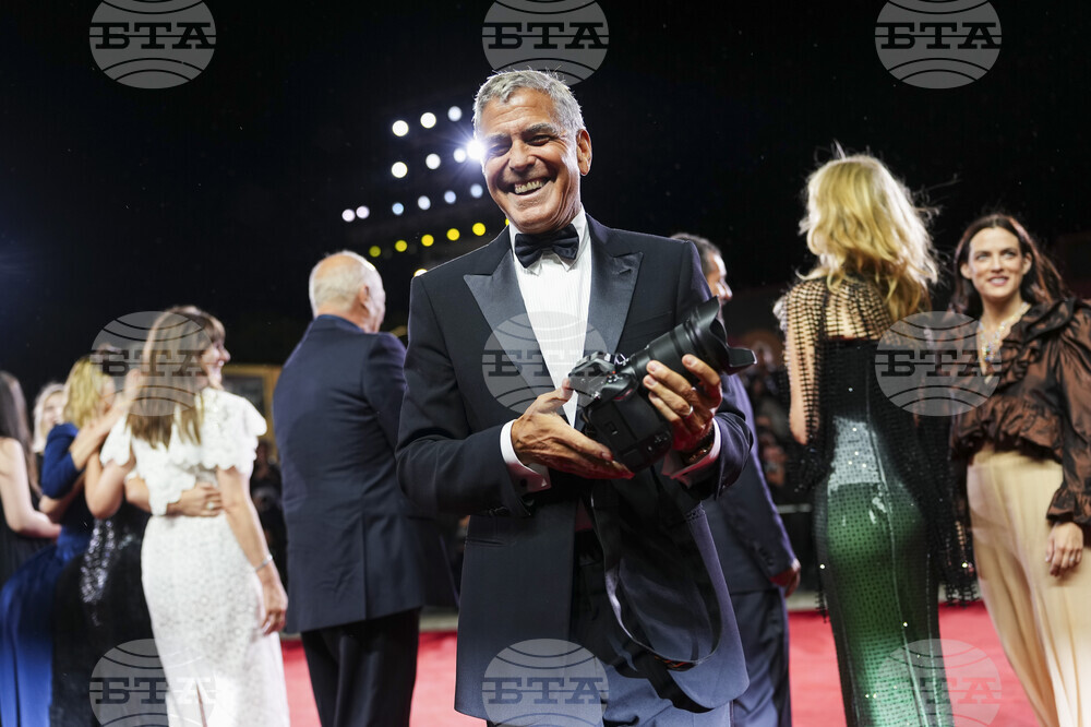 Italy Venice Film Festival Jay Kelly Red Carpet
