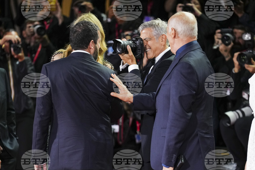Italy Venice Film Festival Jay Kelly Red Carpet