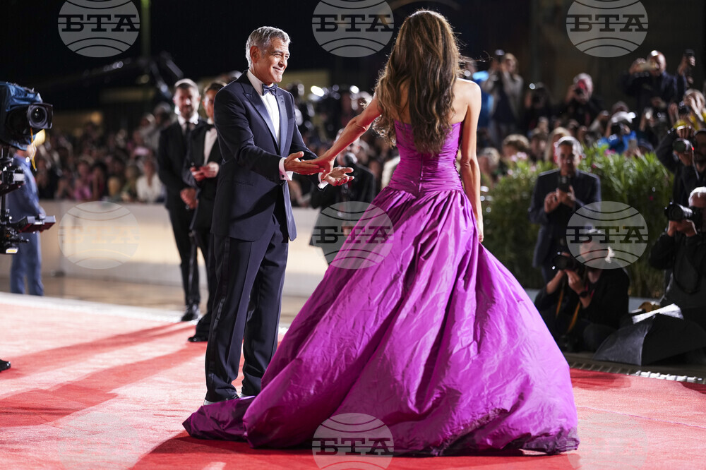 Italy Venice Film Festival Jay Kelly Red Carpet
