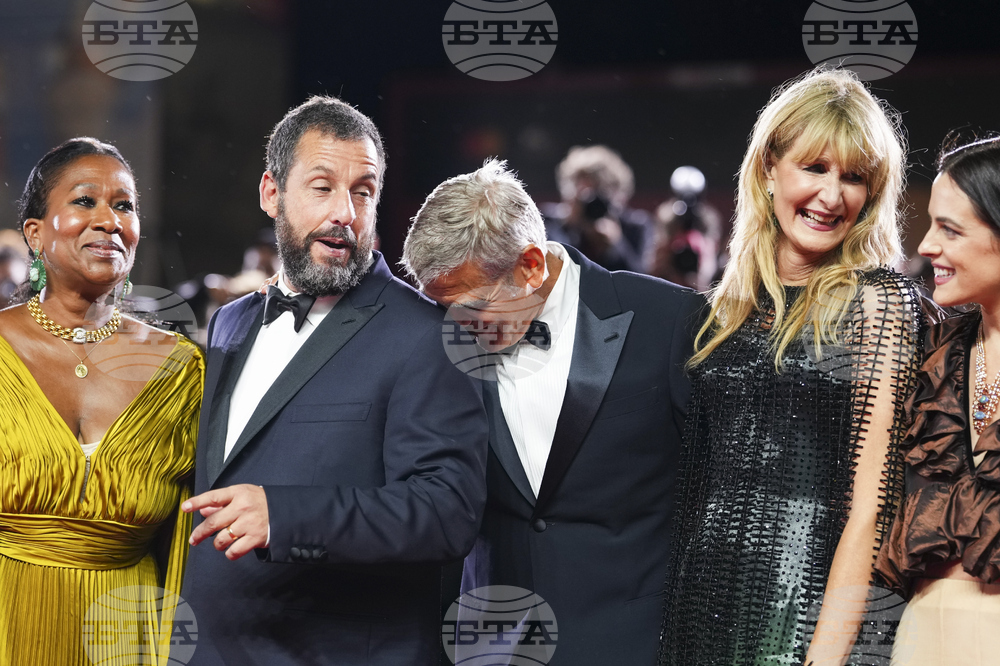 Italy Venice Film Festival Jay Kelly Red Carpet