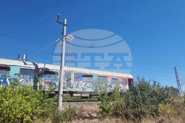 Стара Загора - дерайлирал влак