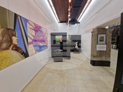 Изложбата „Дипломираните“ на студентите от НХА е част от промгарамата на 41-ото издание на Празниците на изкуствата „Аполония“. Снимка: Ваня Сухарова/БТА