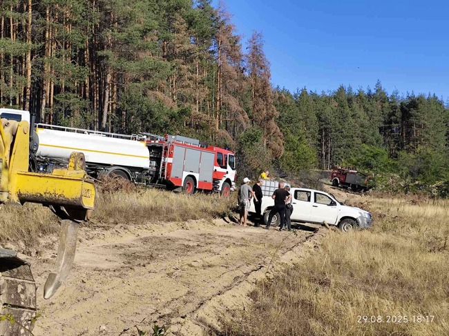 Панагюрище - пожар - локализиран