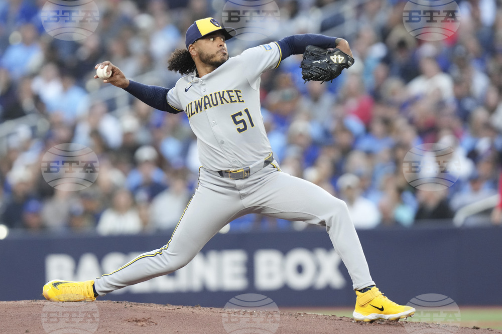 Brewers-Blue Jays Baseball