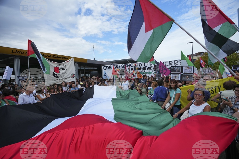 Italy Israel Palestinians Protest
