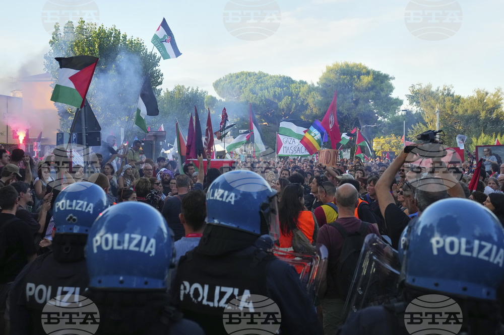 Italy Israel Palestinians Protest