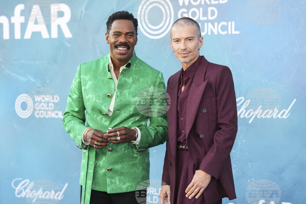 Italy Venice Film Festival amfAR Arrivals