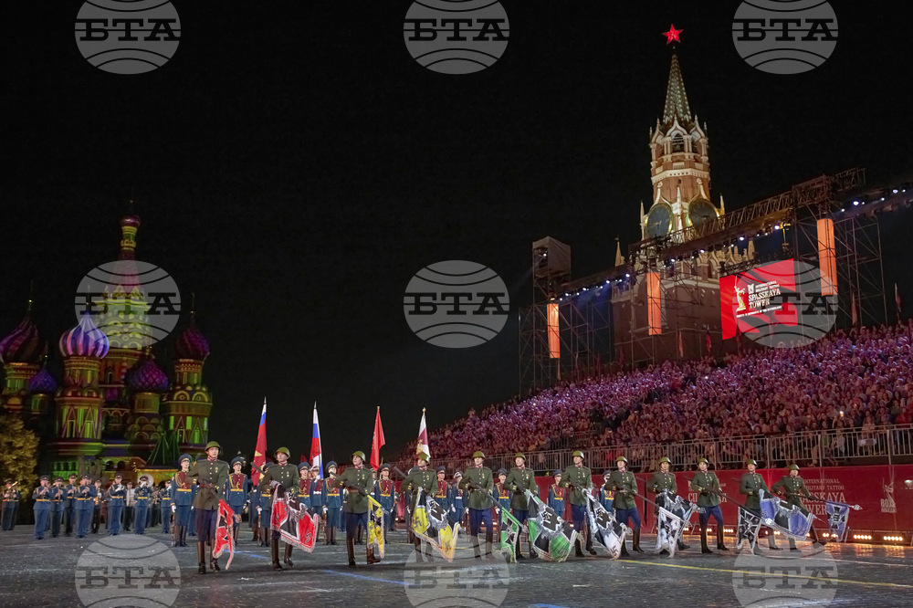 Russia Spasskaya Tower Military Festival