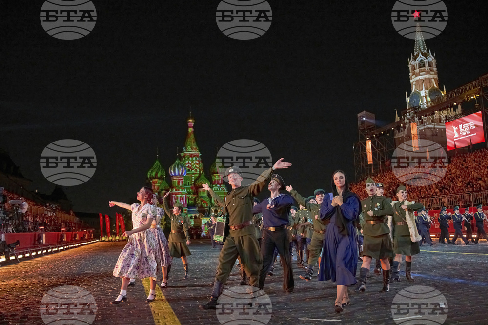Russia Spasskaya Tower Military Festival
