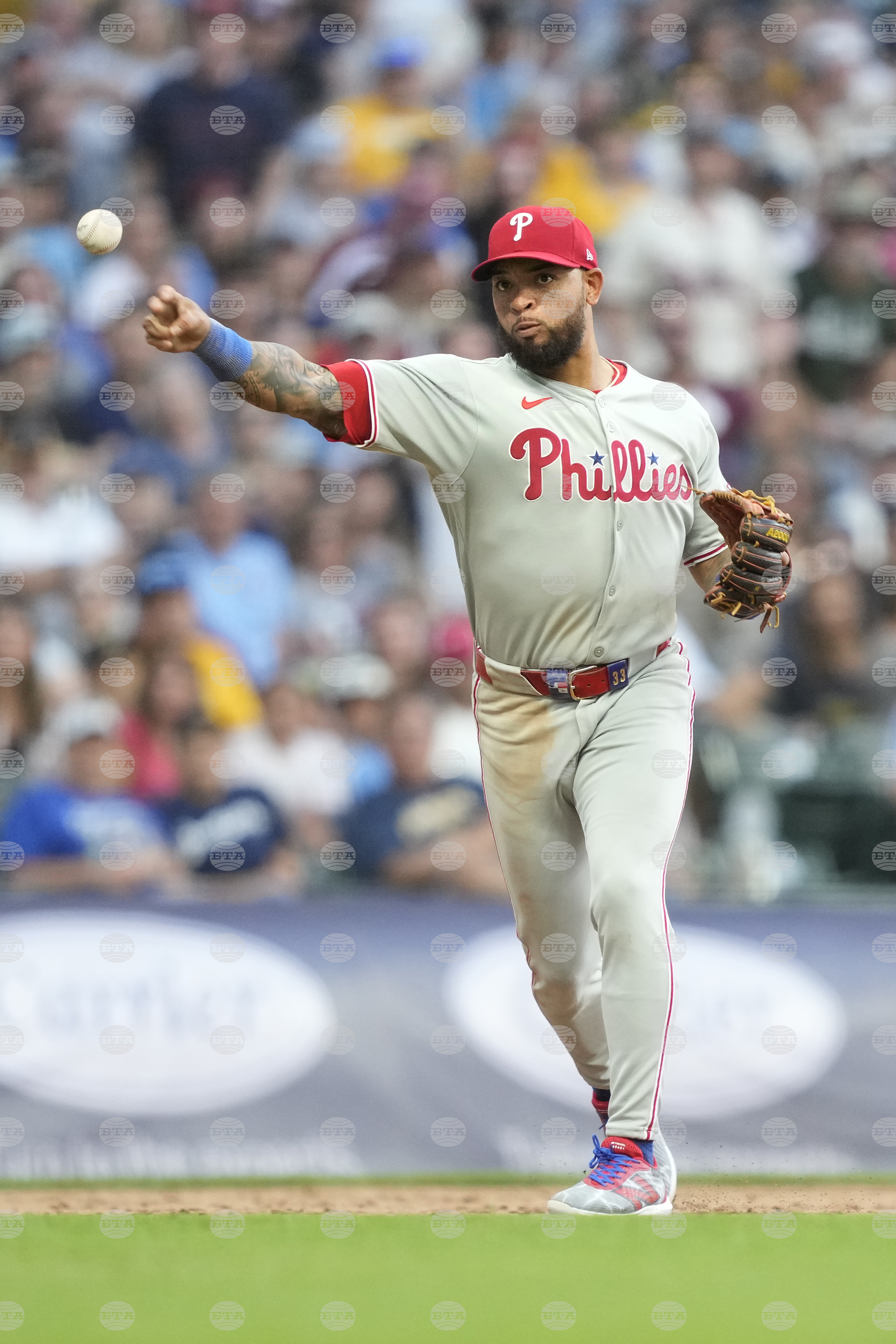 Phillies Brewers Baseball