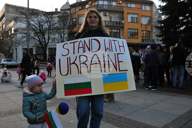 Бургас - украинци - митинг