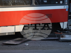 Румънско посолство - дерайлирал трамвай