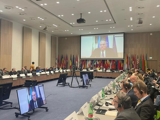 Министър Николай Милков участва чрез видеоконферентна връзка в специален Постоянен съвет на ОССЕ на високо равнище по повод една година от началото на руската агресия срещу Украйна