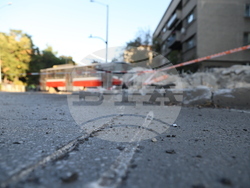 Румънско посолство - дерайлирал трамвай