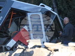 Румънско посолство - дерайлирал трамвай