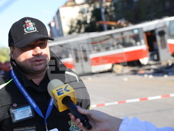 Румънско посолство - дерайлирал трамвай