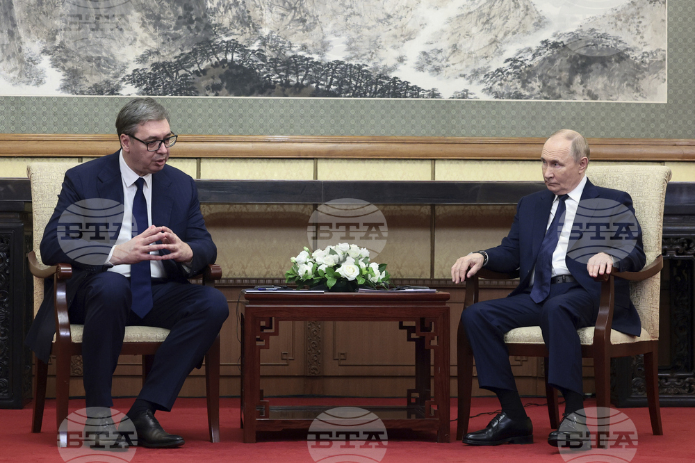 Сръбският президент Александър Вучич се срещна с руския президент Владимир Путин в Пекин