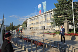 Панагюрище - площад „20 април“ - 140 години от Съединението на България