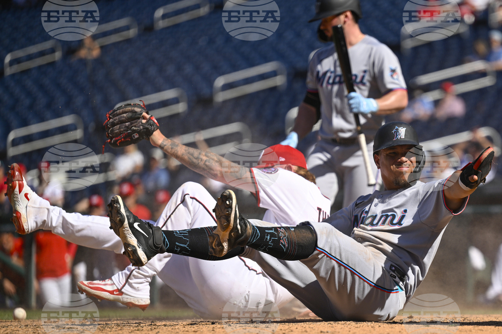 APTOPIX Marlins Nationals Baseball