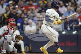 Phillies Brewers Baseball